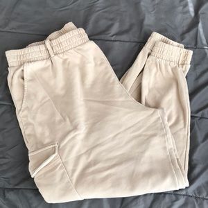 Plus size cargo joggers.